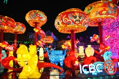 Modelo de linterna de seda LED Festival de la linterna china
