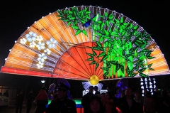 Atracción de año nuevo chino Festival tradicional de la linterna de seda