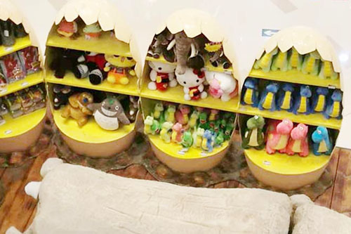 Fiberglass Dinosaur Egg Shelf For The Mall