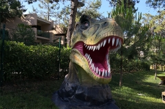 Playground Fiberglass Dinosaur Head Statue