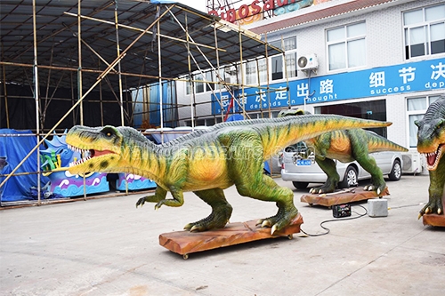 Modelo T-rex robótico de pequeño tamaño para pantalla