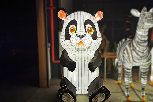 Animal Art Lantern Artificial Panda Model
