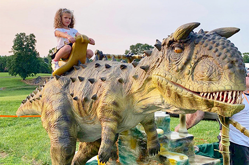 Outside Animatronic Kiddle Dinosaur Rides for Sale