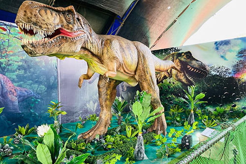 Modelo de exposición interior Animatronic T-rex