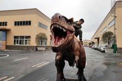 Parque de atracciones Animatronic T-rex Dinosaur Ride