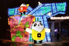 Modern Chinese Lantern Cartoon Character for Christmas
