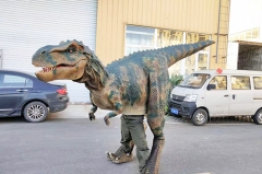 Disfraz de dinosaurio ambulante de gran venta para eventos