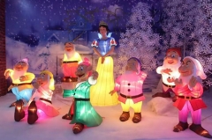 Decoración navideña linterna china modelo de dibujos animados