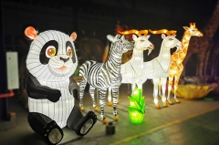 Animal Art Lantern Artificial Panda Modelo