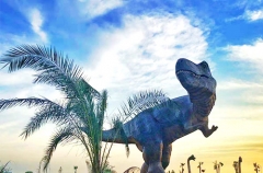 Dinosaurio animatrónico al aire libre gigante T-rex