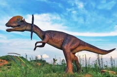 Estatua de dinosaurio realista para el parque