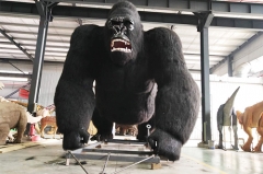 Vivid Robotic Animal Model Gorilla Statues For Sale