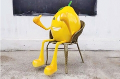 Fiberglass Android Cartoon Statue