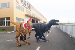 Traje de caminar Traje de dinosaurio robótico animatrónico para espectáculo