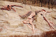 Esqueleto de dinosaurio de resina de alta simulación