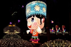 Waterproof Chinese New Year Silk Figure Lantern