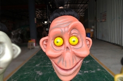 Casa Encantada modelo animatrónico cabeza personalizada para Halloween