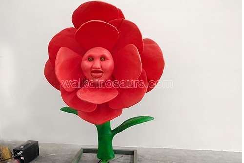 Modelo de conversación animatrónico flor personalizado para jardín