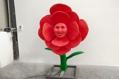 Modelo de conversación animatrónico flor personalizado para jardín