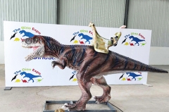 Theme Park Equipment Animatronic T-rex Ride