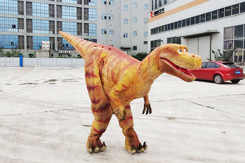 Traje de dinosaurio animatronic personalizado con piernas ocultas