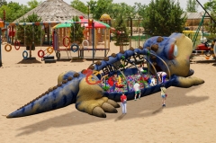 Customized Dinoaur Cartoon Statue Soft Playground