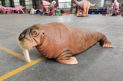 Customized Lifelike Vivid Walrus Costume for Stage Show