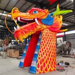 Puerta de dragón chino tradicional personalizada