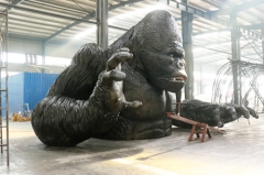 Modelo de animatronic King Kong realista personalizado para atracción