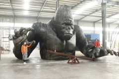 Modelo de animatronic King Kong realista personalizado para atracción