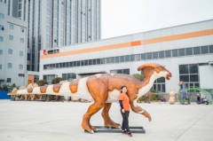 Dinosaurio animatronic de tamaño natural realista del parque del parque infantil en venta