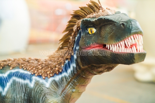 Dinosaurio mecánico de tamaño natural del parque de dinosaurios animatronic