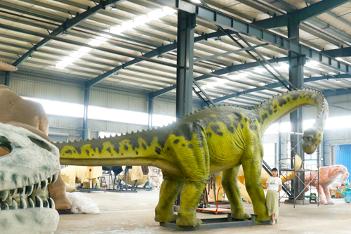 Dinosaurio que habla modificado para requisitos particulares Animatronic realista del parque del patio para la venta