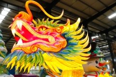 Linterna del dragón chino del paño del festival impermeable del parque temático