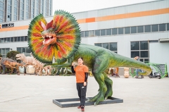 6 meters Dilophosaurus Animatronic Dinosaurs