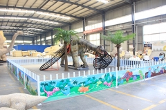 Dinosaurio del parque de atracciones más popular