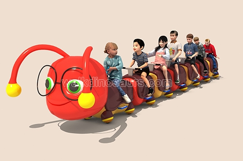 Red Caterpillar Kids Ride Train