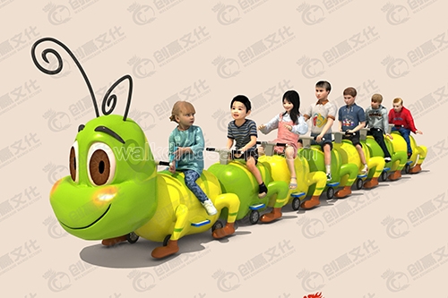 Green Caterpillar Train Rides for Kids