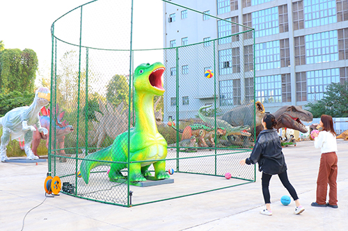 Dinosaurio del parque de atracciones más popular