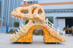 Playground Fiberglass Dinosaur Slide