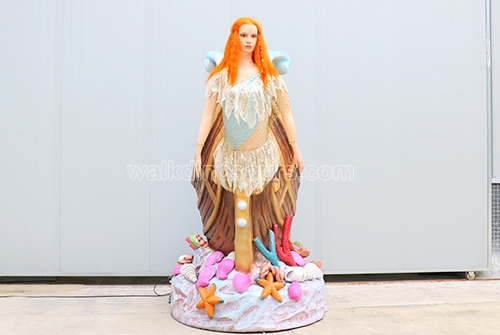 Animatronic Mermaid On Ship's Bow