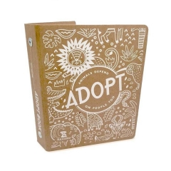 Cardboard File Box Ring Binder With Custom Printing