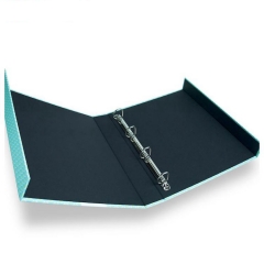 Custom Full Color Printing Cardboard Ring Binder Handmade Paper File Folder