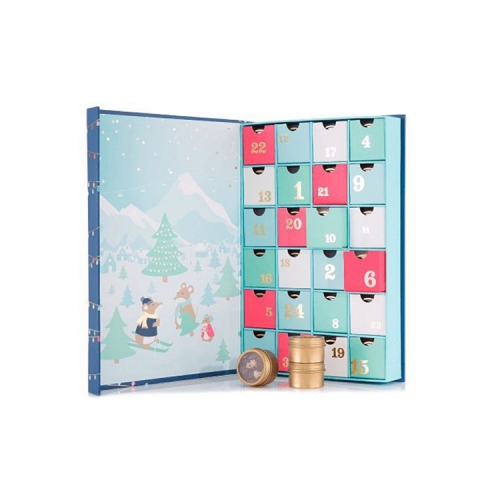 Custom Logo Colours Printing Paper Advent Calendar Cardboard Box