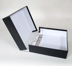 Custom Wholesale A4 Binder Box Cardboard Cover File Folder