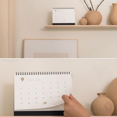 Foldable Cardboard Custom Photo Organizer Print Desk Calendar