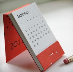 Custom Promotional Unique Printing Stand Table Desk Calendar