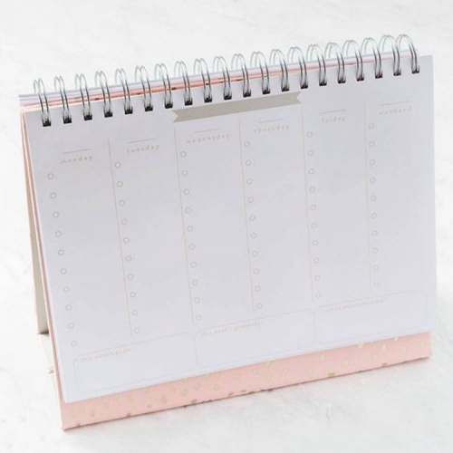 Custom Printed Die Cut Desk Top Calendar Table Calendar With Logo