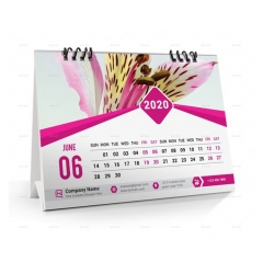 Perfect Quality Custom Photo Monthly Cardboard Table Stand Calendar