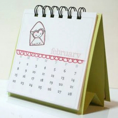 Factory Hot Sell High Paper Desk Calendar Designs / Desk Calendar Stand Calendar
